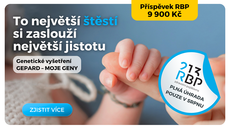 RBP přispívá na genetické vyšetření GEPARD 9 900 Kč
